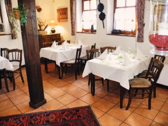 Restaurant im Erdgeschoss