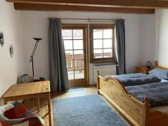 Schlafzimmer Fuchsbau 2 (© Gästehaus Winzerhof Bader)