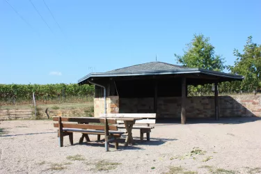 Die Grillhütte über Heuchelheim...
