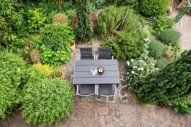Blick vom Balkon