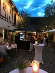 Abendstimmung im Weingut