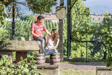 Weinlehrpfad mit Kelterplatz (© Verein SÜW Edenkoben, T. Kujat)
