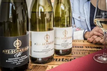 Weine von Fitz-Schneider (© Verein SÜW Edenkoben, T. Kujat)