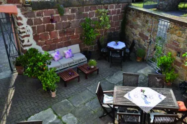 Innenhof Hotel Ludwigs (© Hotel Restaurant Ludwigs)