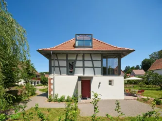 Ansicht West, Eingang Scheune