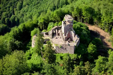Hohenburg Luftaufnahme (© Kurt Groß)