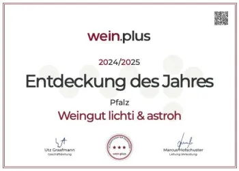 Auszeichnung (© Weringut lichti & astroh)