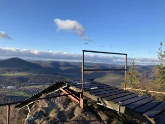 Paraglider im Winter