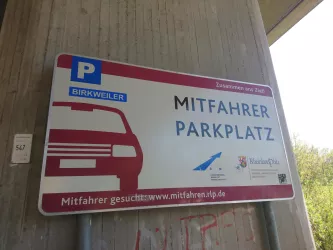 Mitfahrer Parkplatz Birkweiler