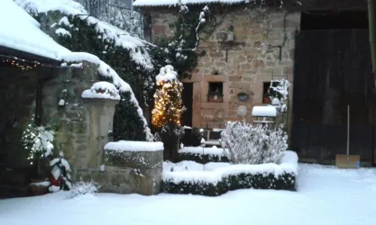 Blick auf die Scheune