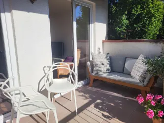 Sitzgelegenheiten auf dem Balkon