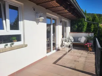 Der Balkon kann voll genutzt werden