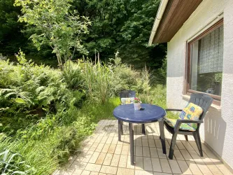 Terrasse Ferienwohnung Rödelstal quer
