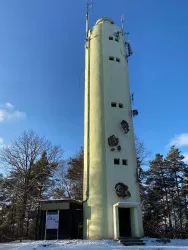 Stäffelsbergturm im Winter (© Touristinfo Bad Bergzabern)