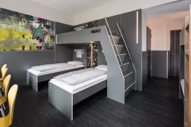 Die Zimmer der neuen Jugendherberge in Pirmasens