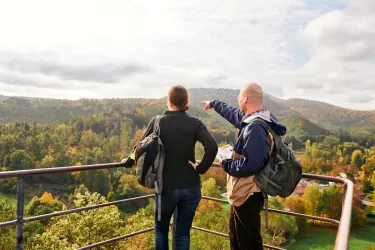 Aussicht über den Pfälzerwald bei Dahn