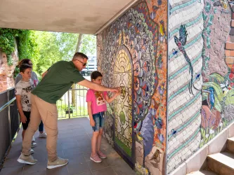 Mosaik-Vogeltreppe in Pirmasens