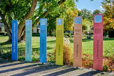 Die fünf Säulen des Wohlbefindens im Kurpark Bad Bergzaberns