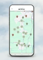 Interaktive Karte der App