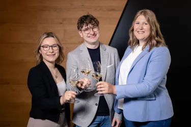 Neues #teampfalz - v.l.n.r. Emely Mugler, Johannes Keller, Sandra Krebs