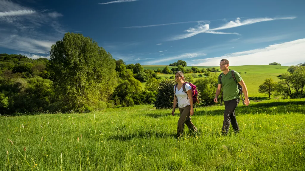 Wandern auf dem Preußensteig bei Kusel