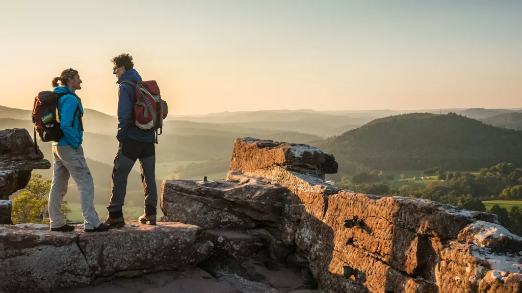 Ausblick von der Ruine Drachenfels 