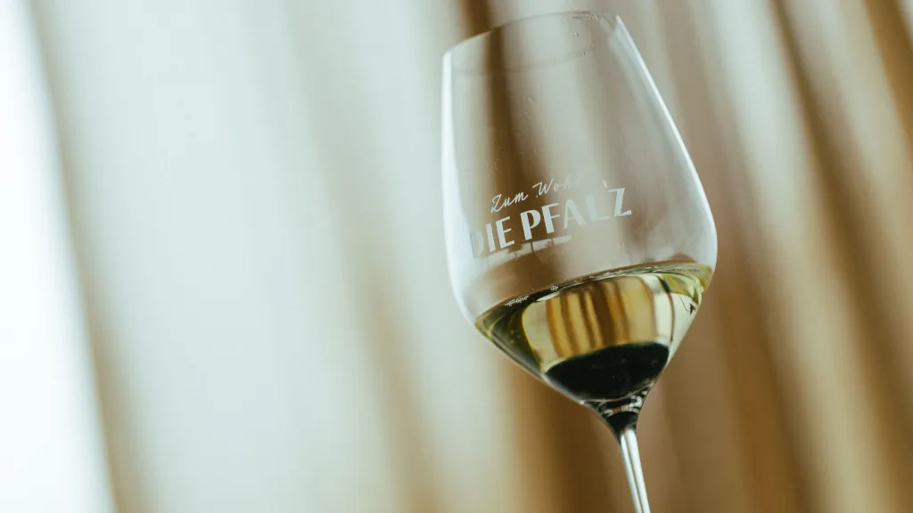 Zum Wohl die Pfalz Weinglas
