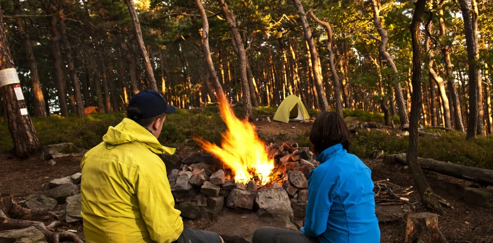 Lagerfeuer am Trekking Platz