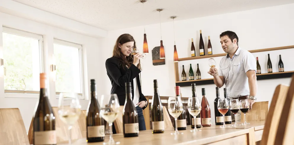 Weinprobe beim Winzer