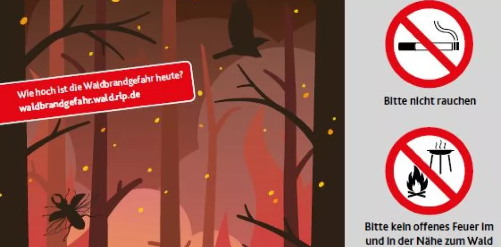 Info-Tafel Waldbrandgefahr 