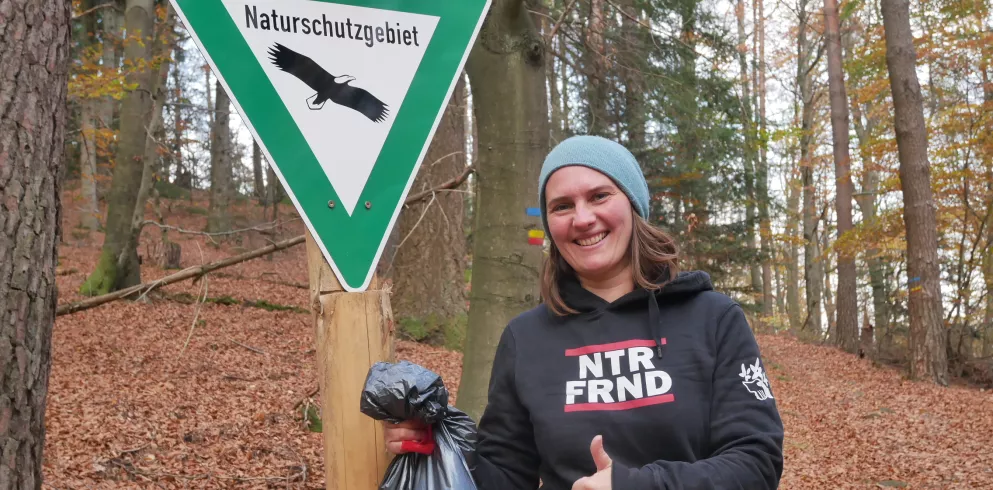 Müllsammelaktion im Pfälzerwald