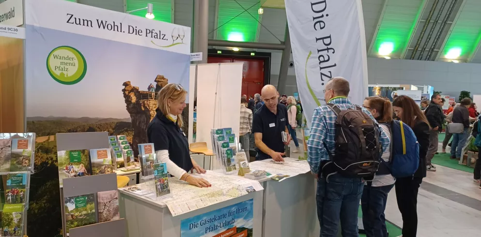 Wandermenü Stand auf der CMT Rad- und Wandermesse