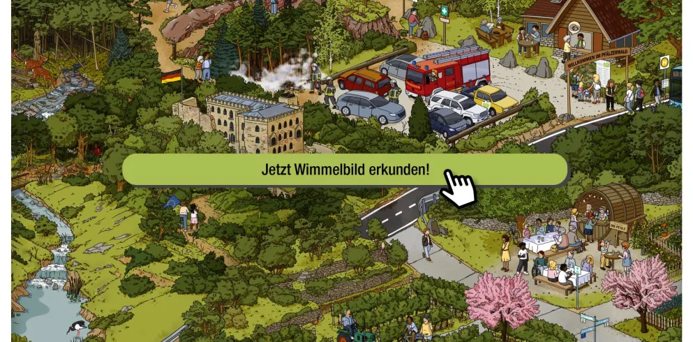 Uffbasse!-Wimmelbild - hier geht's zur digitalen Version