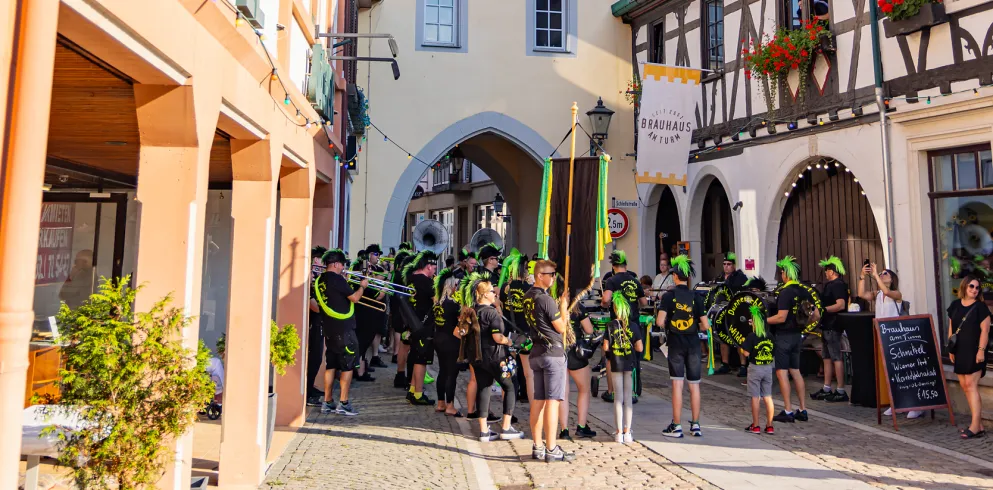 Musikanten beim Residenzfest in Kirchheimbolanden.
