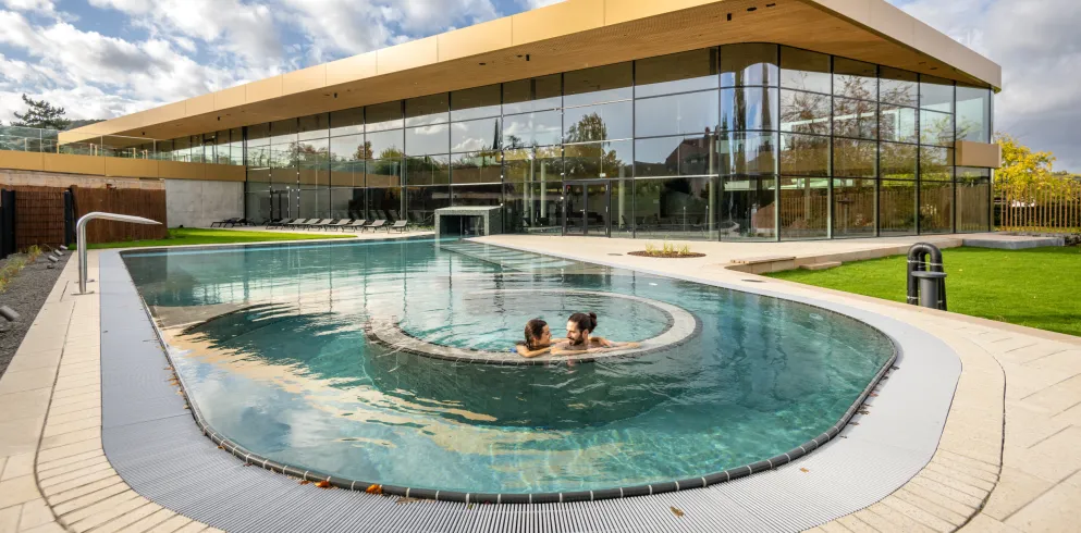 Besuchende im Salinarium Bad Dürkheim Therme.