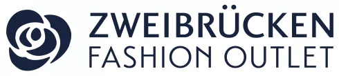 Schriftzug in blau Zweibrücken Fashion Outlet