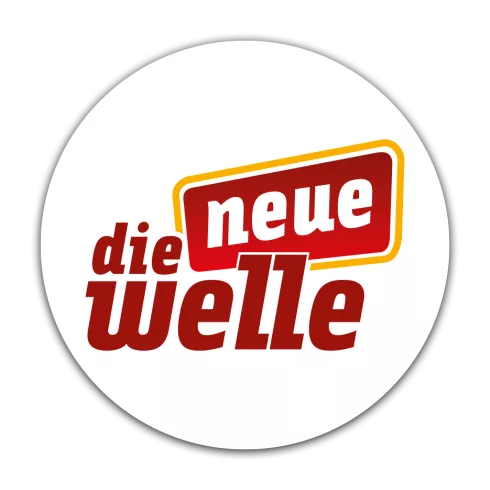 rote Schrift die neue Welle auf weißem Grund 