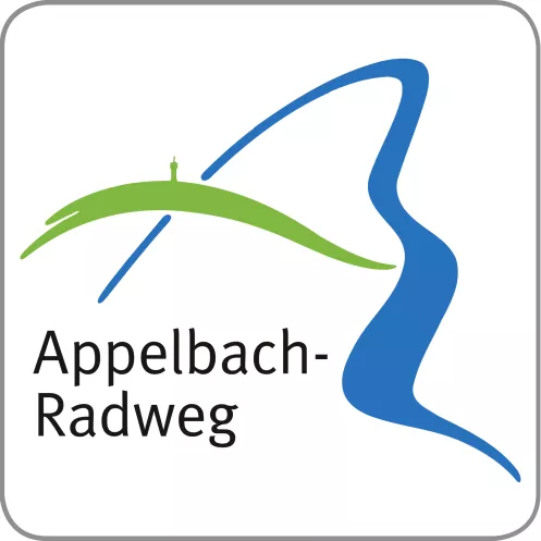 Logo und Markierung Appelbach-Radweg