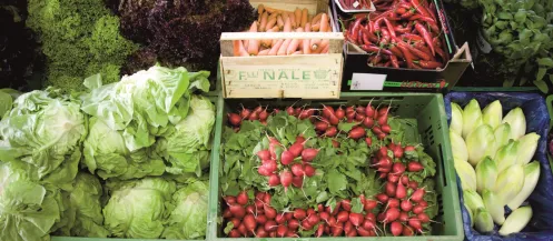 Gemüse im Laden