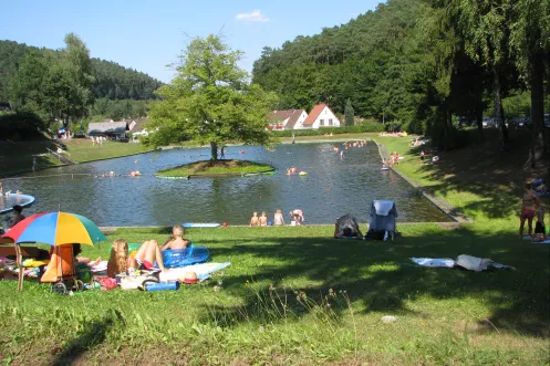 Der Naturbadeweiher in Weidenthal