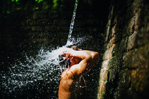 Die Walddusche in Gleisweilrer