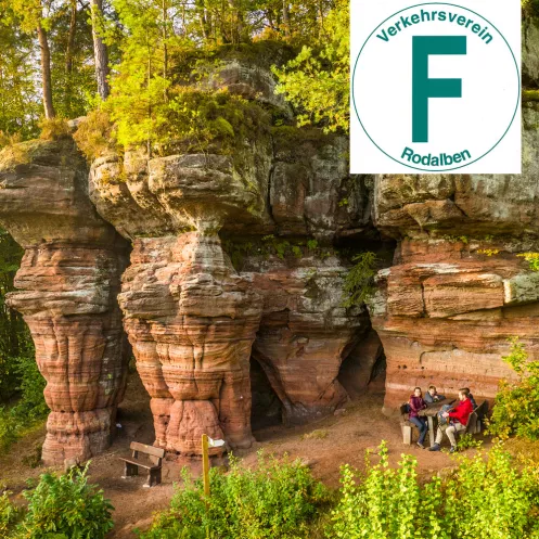 Rodalber Felsenwanderweg an den Bruderfelsen