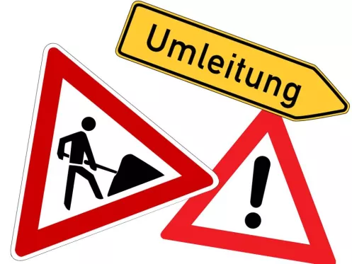 Umleitungen und Behinderungen auf Wanderwegen im Wandermenü-Pfalz