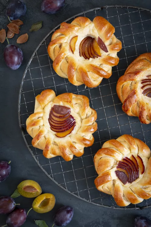 Zimtkringel mit Pudding „Quetschekuche“