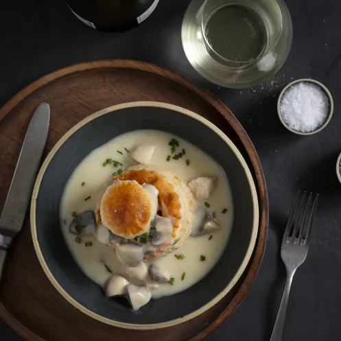 Königin-Pasteten mit Geflügel-Ragout 