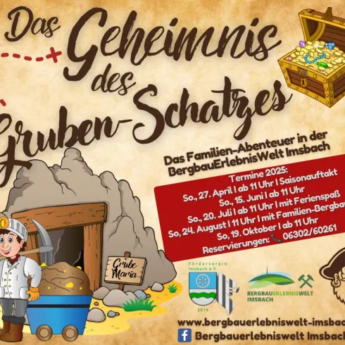 Plakat "Geheimnis des Grubenschatzes"