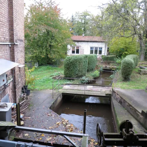Fortmühle Spiegelbach Blick auf das Wohnhaus