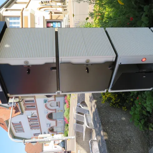 E-Bike-Ladesäule am Koźminplatz