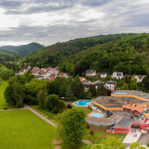 Kurpark von oben (© Tourismusverein SÜW Bad Bergzabern e.V.)