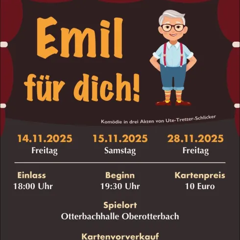Plakat Theater Emil für dich (© Dörrenbacher Eselsbühne e.V.)